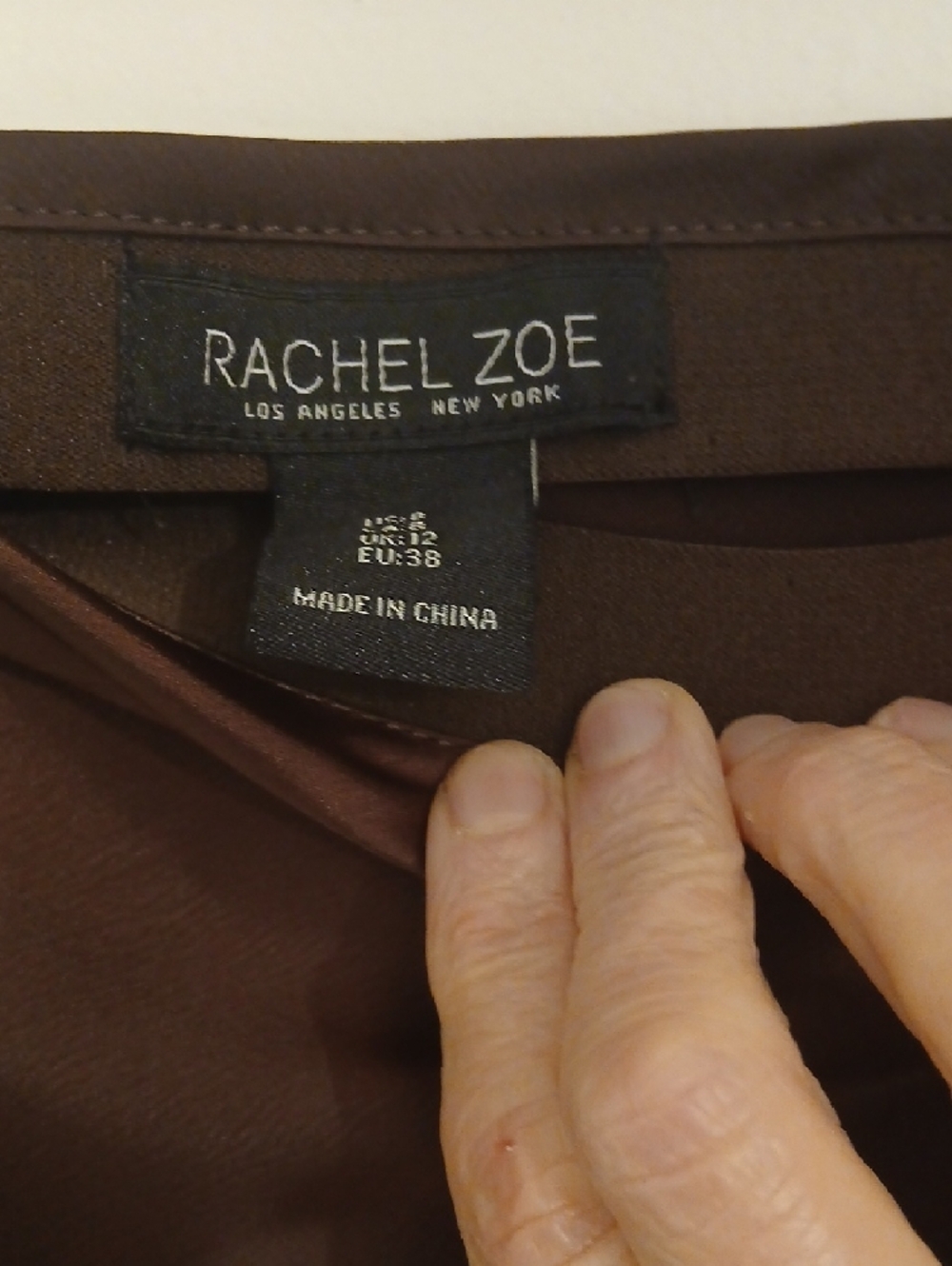 Rachel Zoe Chocolate Brown Maxi Satin Skirt - Picture 2 of 3